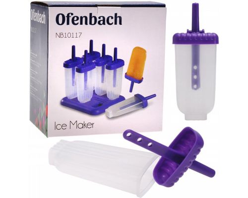 Формы Ofenbach "Эскимо" для приготовления мороженого 6 порций 11.5х5.5х2см