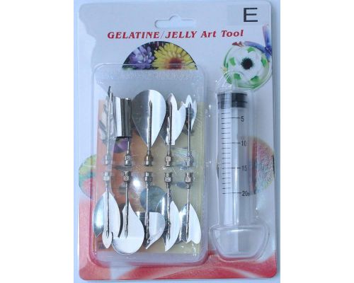 Набор инструментов Jelly Art Tool ser-E для 3D декорирования желе 10 насадок Набор инструментов Jelly Art Tool ser-E для 3D декорирования желе 10 насадок