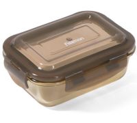 Контейнер для продуктов Fissman Luxor 370мл стеклянный, 14.5x10.5x6см
