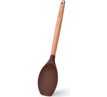 Ложка сервировочная (поварская) Fissman Chef's Tools 31.5см силикон, шоколадный