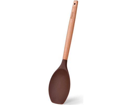 Ложка сервировочная (поварская) Fissman Chef's Tools 31.5см силикон, шоколадный Ложка сервировочная (поварская) Fissman Chef's Tools 31.5см силикон, шоколадный