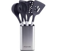 Набор кухонных принадлежностей Kamille Kitchen Utensils 5 аксессуаров на стальной подставке