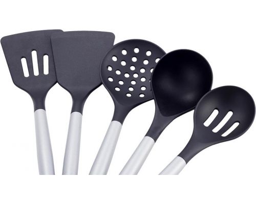 Набор кухонных принадлежностей Kamille Kitchen Utensils 5 аксессуаров на стальной подставке