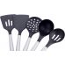 Набор кухонных принадлежностей Kamille Kitchen Utensils 5 аксессуаров на стальной подставке