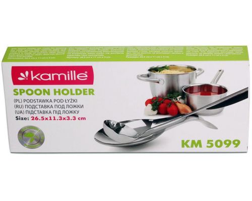 Подставка под ложку Kamille из нержавеющей стали 26.5см Подставка под ложку Kamille из нержавеющей стали 26.5см