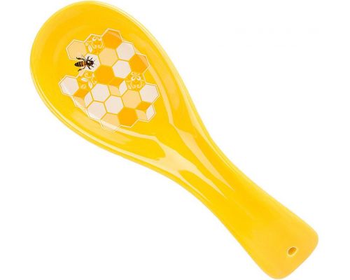 Подставка под ложку "Sweet Honey" 23.5см, керамическая, желтый Подставка под ложку "Sweet Honey" 23.5см, керамическая, желтый