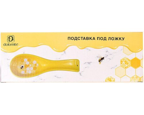 Подставка под ложку "Sweet Honey" 23.5см, керамическая, желтый Подставка под ложку "Sweet Honey" 23.5см, керамическая, желтый