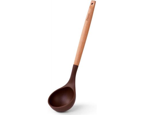 Половник Fissman Chef's Tools 31.5см силикон, шоколадный Половник Fissman Chef's Tools 31.5см силикон, шоколадный