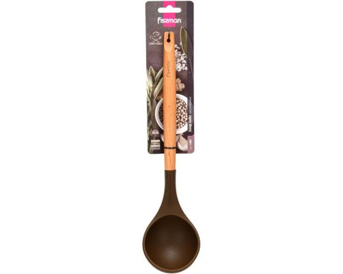 Половник Fissman Chef's Tools 31.5см силикон, шоколадный Половник Fissman Chef's Tools 31.5см силикон, шоколадный