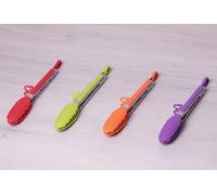 Щипцы Kamille Delight 23см силиконовые с металлической ручкой