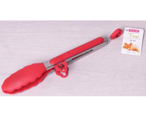 Щипцы Kamille Delight 23см силиконовые с металлической ручкой