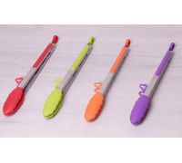Щипцы Kamille Delight 30.5см силиконовые с металлической ручкой