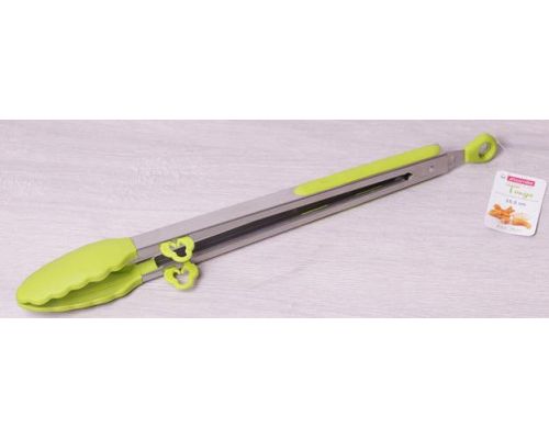 Щипцы Kamille Delight 35.5см силиконовые с металлической ручкой Щипцы Kamille Delight 35.5см силиконовые с металлической ручкой