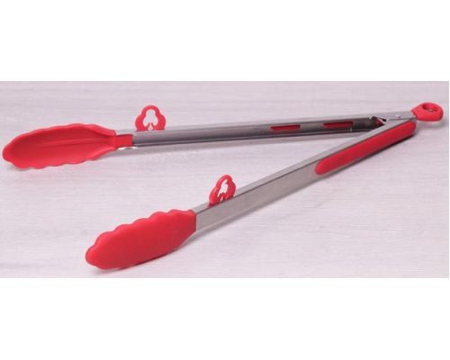 Щипцы Kamille Delight 35.5см силиконовые с металлической ручкой Щипцы Kamille Delight 35.5см силиконовые с металлической ручкой