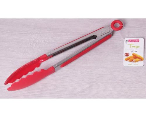 Щипцы Kamille Petal 23см нейлоновые с металлической ручкой Щипцы Kamille Petal 23см нейлоновые с металлической ручкой