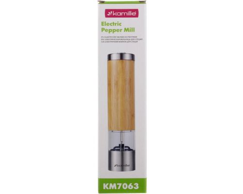 Мельница для специй Kamille Electric Pepper Mill электрическая Ø5х21.4см