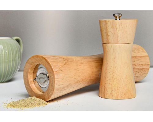 Мельница для специй (перцемолка) Fissman Spice Lanjit 11х5см, корпус светлое дерево Мельница для специй (перцемолка) Fissman Spice Lanjit 11х5см, корпус светлое дерево