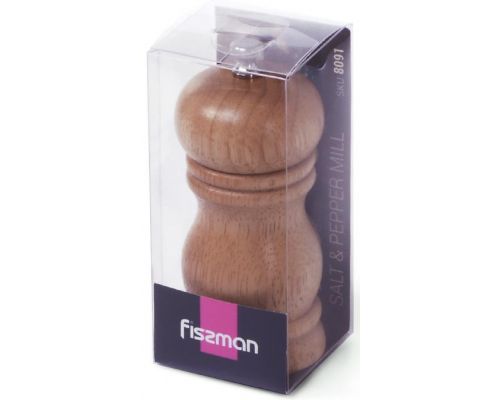 Мельница для специй (перцемолка) Fissman Spice Nesia 11х5см, деревянный корпус Мельница для специй (перцемолка) Fissman Spice Nesia 11х5см, деревянный корпус