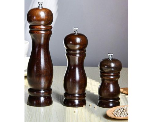 Мельница для специй (перцемолка) Fissman Spice Rossey 11х5см, корпус темное дерево Мельница для специй (перцемолка) Fissman Spice Rossey 11х5см, корпус темное дерево