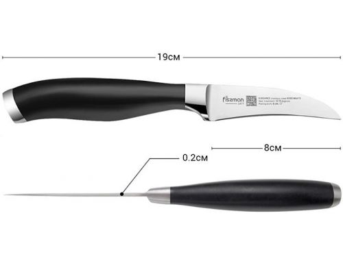 Ніж для чищення овочів Fissman Elegance 8см з високолегованої нержавіючої сталі Ніж для чищення овочів Fissman Elegance 8см з високолегованої нержавіючої сталі