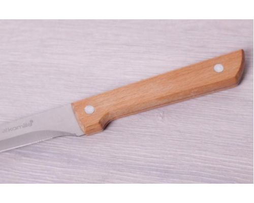 Нож кухонный Kamille Wood обвалочный 15см с деревянной ручкой Нож кухонный Kamille Wood обвалочный 15см с деревянной ручкой