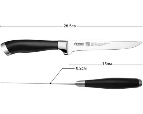 Ніж обвалочний Fissman Elegance 15см з високолегованої нержавіючої сталі Ніж обвалочний Fissman Elegance 15см з високолегованої нержавіючої сталі
