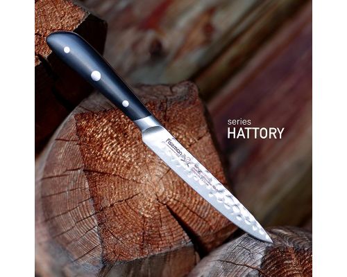 Ніж універсальний Fissman Hattori 13см hammered з нержавіючої сталі Ніж універсальний Fissman Hattori 13см hammered з нержавіючої сталі