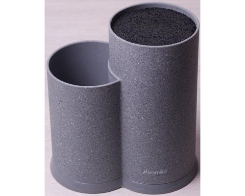 Колода для ножей Kamille Brash Stand двойная 22см пластиковая Колода для ножей Kamille Brash Stand двойная 22см пластиковая