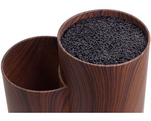 Колода для ножей Kamille Brash Stand Wood 22.5см пластиковая двойная Колода для ножей Kamille Brash Stand Wood 22.5см пластиковая двойная