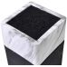 Колода-подставка для ножей Fissman Marble 11х23см, пластик черно-белый