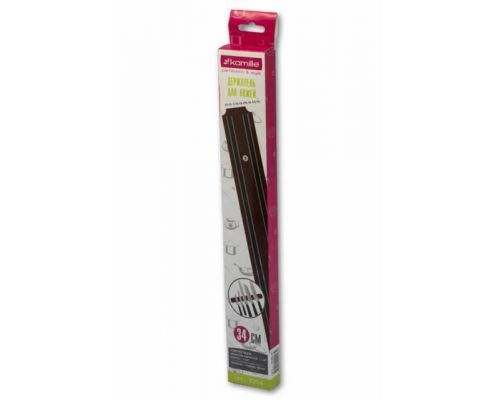 Магнитная планка Kamille Dark Wood 34см для ножей Магнитная планка Kamille Dark Wood 34см для ножей