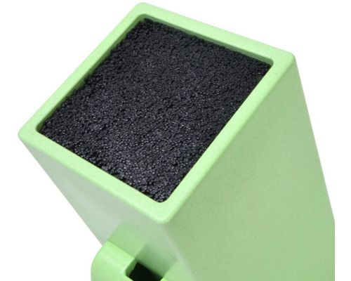 Подставка для кухонных ножей Fissman Green 26х11см, с секцией для ножниц Подставка для кухонных ножей Fissman Green 26х11см, с секцией для ножниц