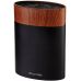 Подставка Kamille Acacia Black, колода для ножей 16х7х22см с полипропиленовым наполнителем