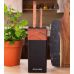 Подставка Kamille Acacia Black, колода для ножей 9.5х9.5х22см с полипропиленовым наполнителем