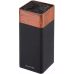 Подставка Kamille Acacia Black, колода для ножей 9.5х9.5х22см с полипропиленовым наполнителем