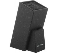 Подставка-колода для ножей Kamille Brash Stand 26см, черный гранит с наполнителем