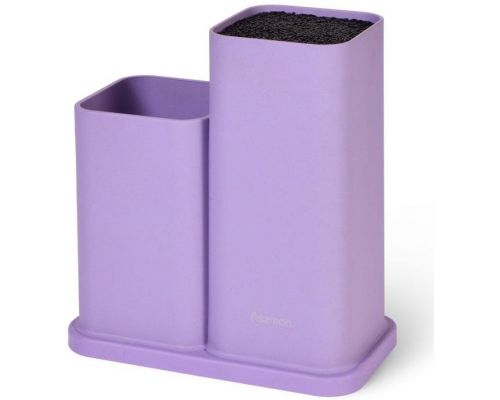 Подставка-колода Fissman Lilac для кухонных ножей и ножниц 20х10х23см двойная Подставка-колода Fissman Lilac для кухонных ножей и ножниц 20х10х23см двойная