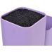 Подставка-колода Fissman Lilac для кухонных ножей и ножниц 20х10х23см двойная
