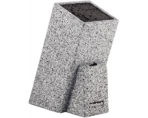 Подставка-колода Ofenbach Black Lead для кухонных ножей 11х11х26см с секцией для ножниц Подставка-колода Ofenbach Black Lead для кухонных ножей 11х11х26см с секцией для ножниц