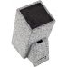 Подставка-колода Ofenbach Black Lead для кухонных ножей 11х11х26см с секцией для ножниц