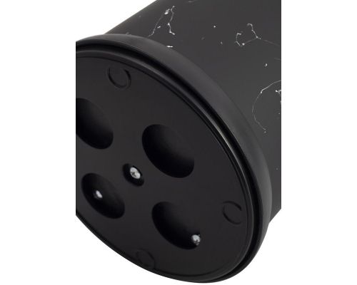 Подставка-колода Ofenbach Black Marble для кухонных ножей и ножниц 16х24см, тройная круглая