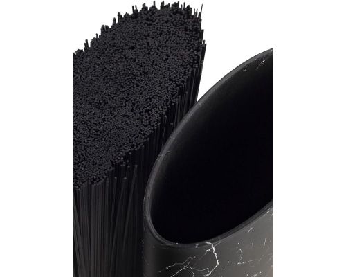 Підставка-колода Ofenbach Black Marble для кухонних ножів і ножиць 16х7х22.5см, овальна