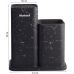 Подставка-колода Ofenbach Black Marble для кухонных ножей и ножниц 21.5х13х23см двойная