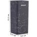 Подставка-колода Ofenbach Black Marble для кухонных ножей и ножниц 9х9х22см