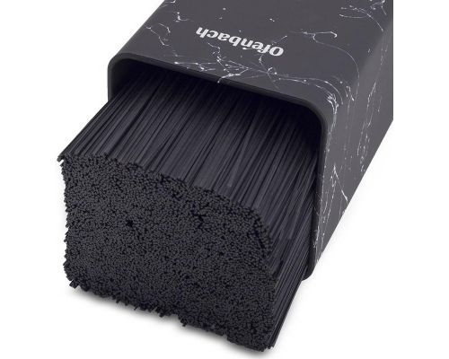 Подставка-колода Ofenbach Black Marble для кухонных ножей и ножниц 9х9х22см