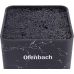 Подставка-колода Ofenbach Black Marble для кухонных ножей и ножниц 9х9х22см