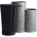 Подставка-колода Ofenbach Grey Marble для кухонных ножей 10х19х23см, двойная круглая