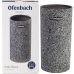 Подставка-колода Ofenbach Grey Marble для кухонных ножей 11х11х22 см, круглая