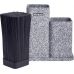 Подставка-колода Ofenbach Grey Marble для кухонных ножей 21х12х23см, двойная