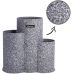 Подставка-колода Ofenbach Grey Marble для кухонных ножей 23х13х22см, тройная круглая
